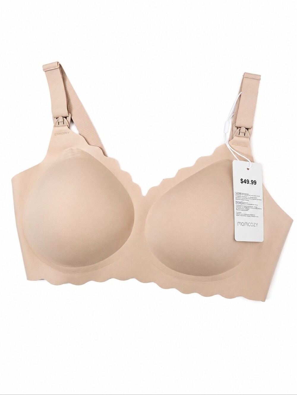 Momcozy Bra Womems Beige L Plus Maternity Bra